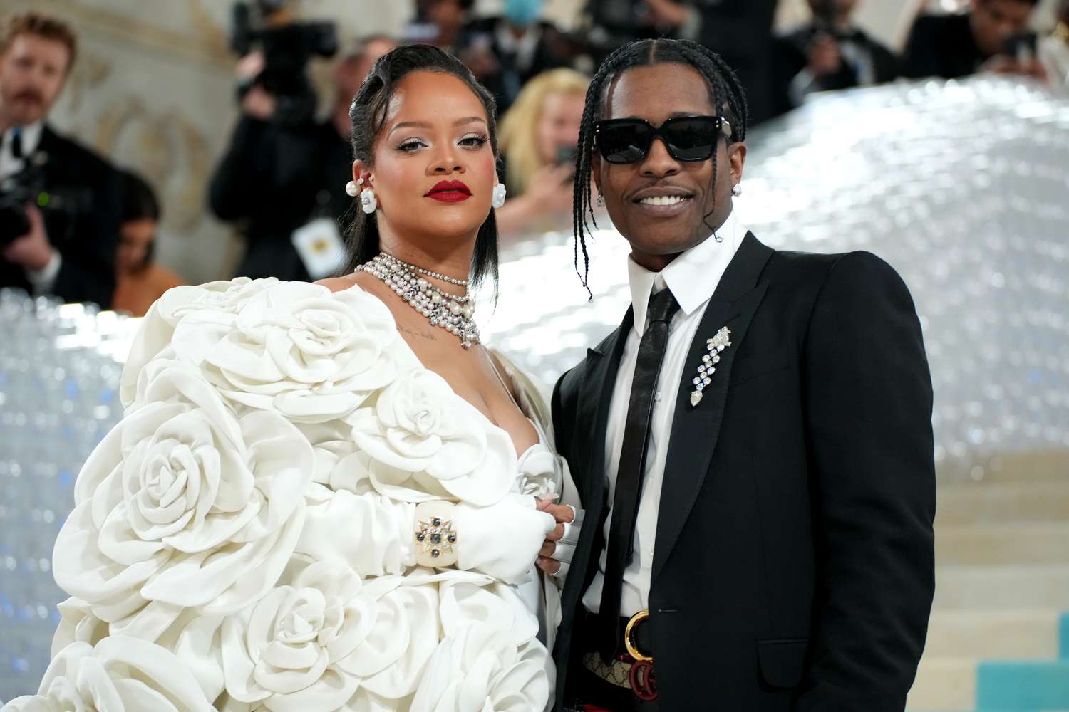 Image of A$AP Rocky with beautiful wife Rihanna
