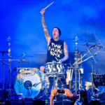Travis Barker Gifts Fan His Drumsticks at Blink-182 Tour Opener